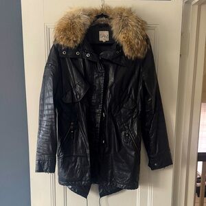 SAM waxed black jacket